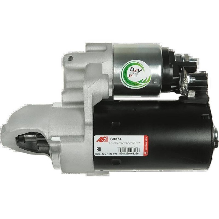 AS-PL indítómotor Audi A4, A6, 2.4-2.8-hoz, új