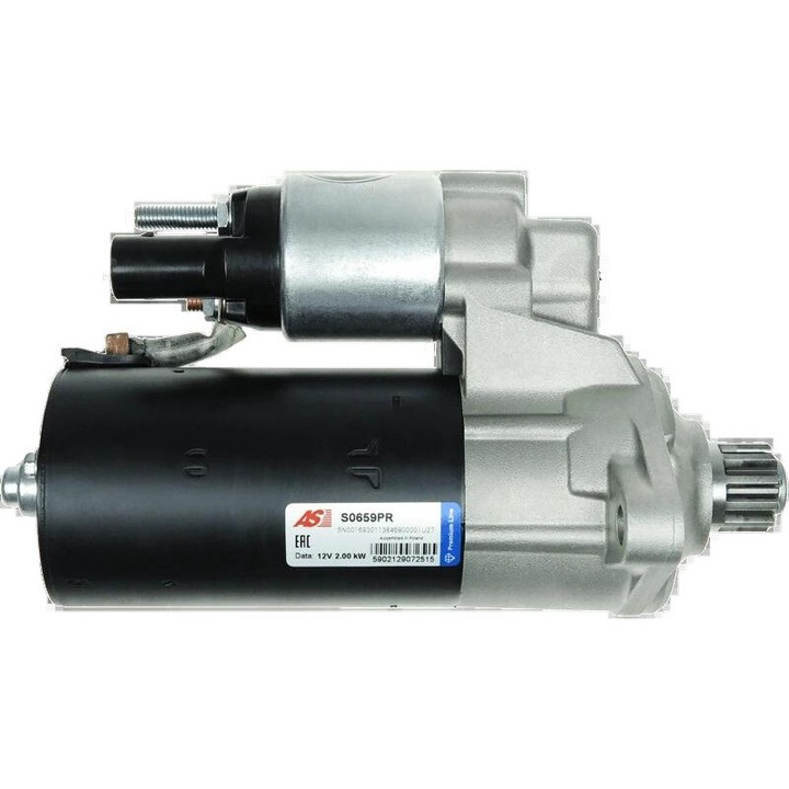 AS-PL indítómotor A3 1.9 TDi, A3 2.0 TDi, 12V modellekhez