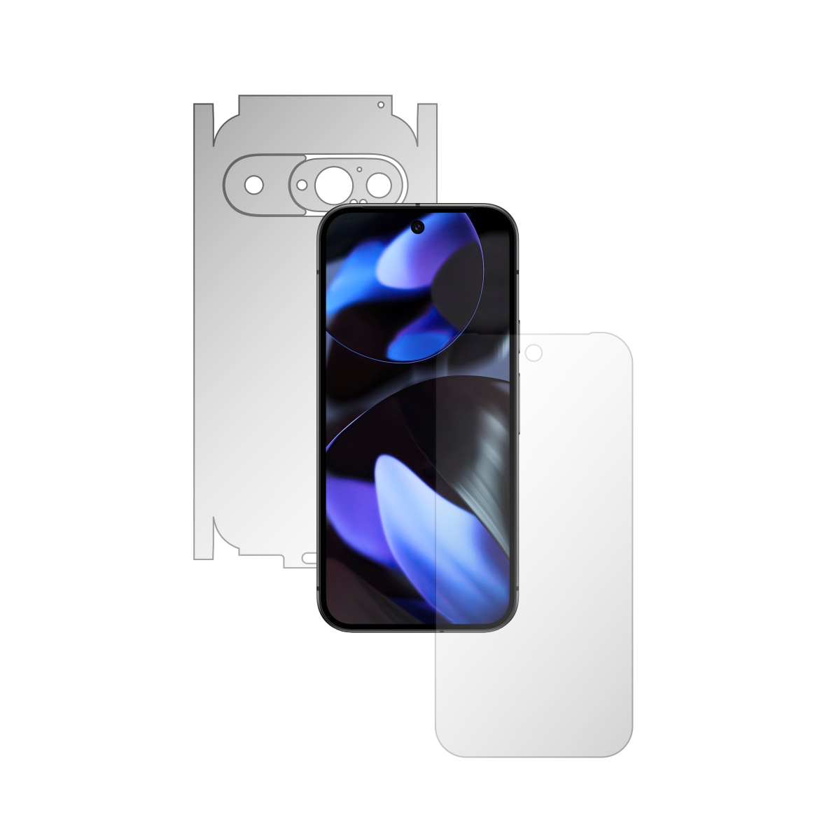 Folie de Protectie Full-Body Folie24, pentru Google Pixel 9, 1 Set Ultra-Clear cu Acoperire 360, Ecran + Spate si Laterale, Adezive, Flexibile cu Auto Regenerare