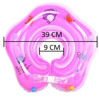 Colac gat pentru bebelusi - ToysMall - Roz - Hexagon.