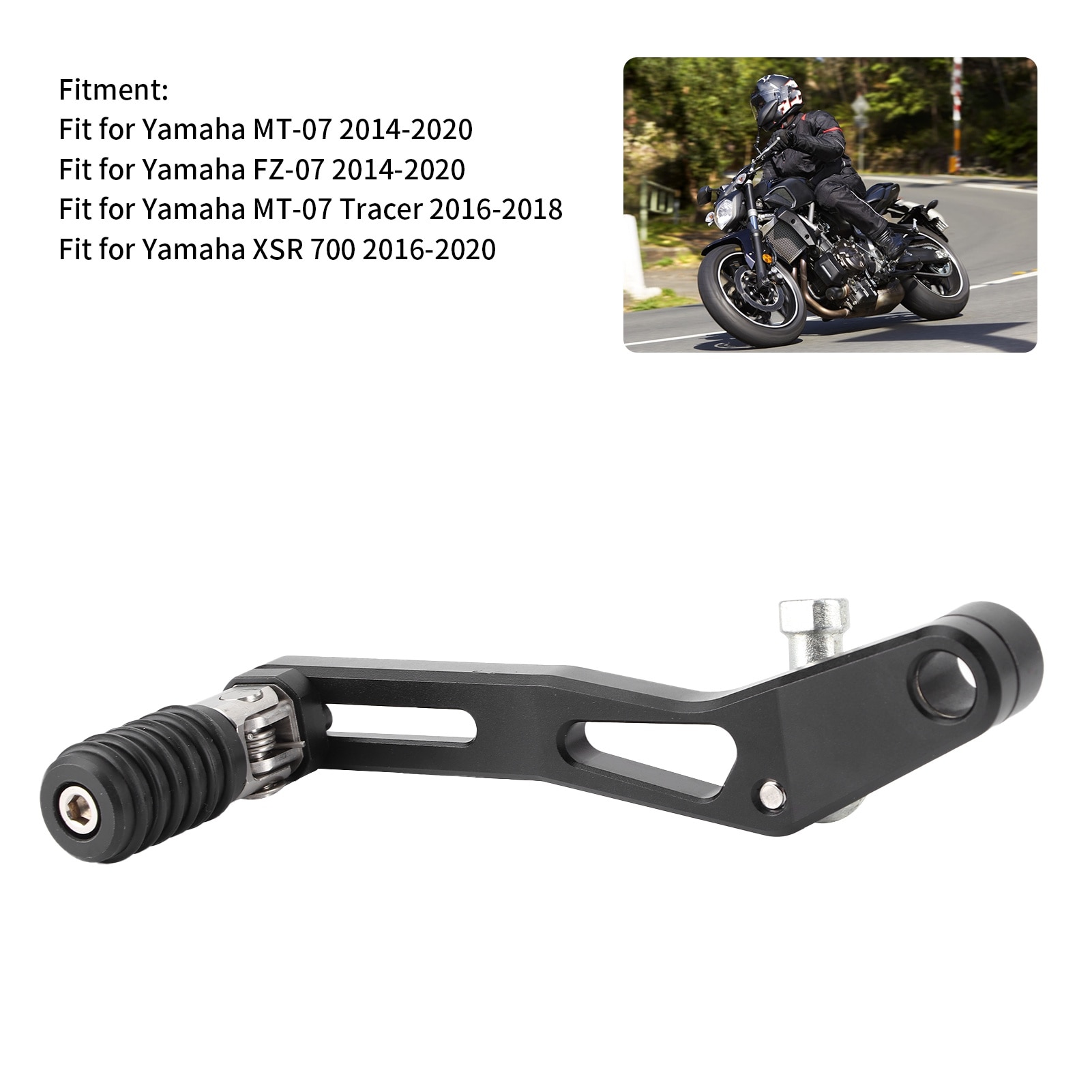 Parghie schimbator de viteze motocicleta Mmgoqqt, metal, ajustabil
