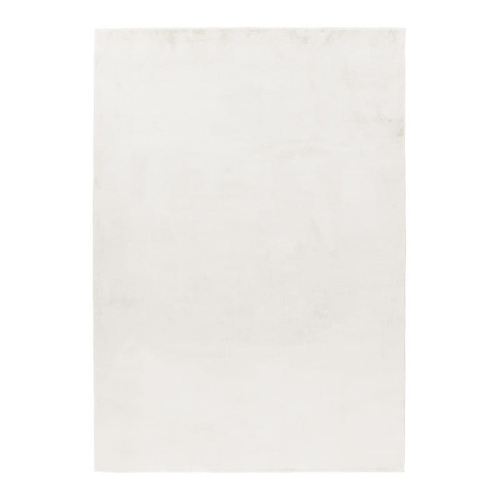 Covor, Ayyildyz, Pouffy, 200 x 290 Cm, Plus, Poliester, Fir De 25 Mm, 1600 g/m2, Rectangular, Compatibil Cu Incalzire Prin Pardoseala, Crem