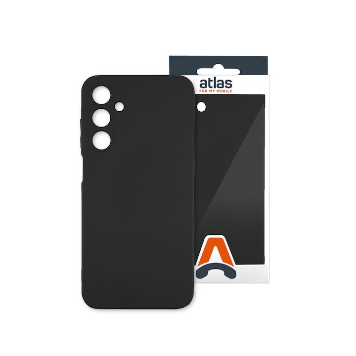 Husa de protectie Atlas Zen compatibila cu Samsung A36 5G/A56 5G Negru Material Mat, Slim, Anti zgarieturi, Anti soc, cu margini ridicate pentru protectia ecranului si a camerei