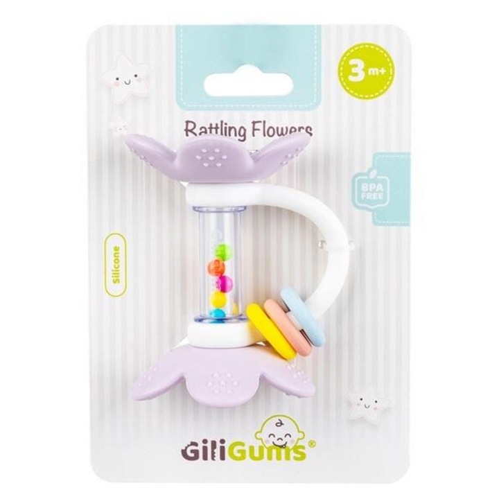 Fogzási játék, zajos virágok, többszínű, 3 hónapos+