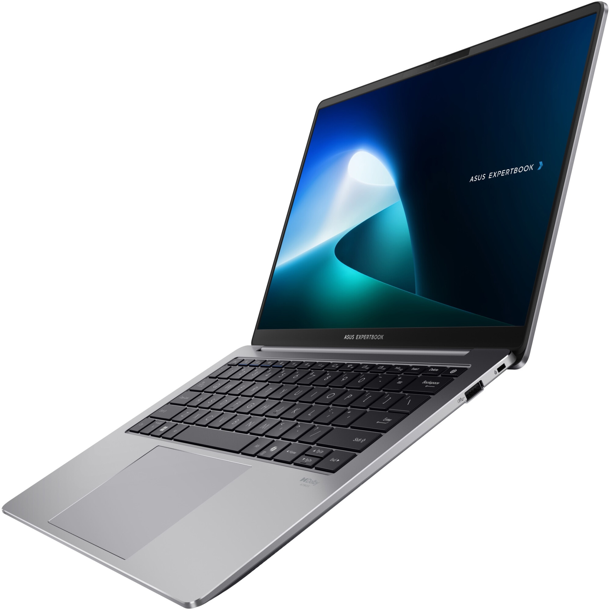 Laptop ASUS ExpertBook P5 P5405CSA cu procesor Intel® Core™ Ultra 7 258V pana la 4.8GHz, 14'', WQXGA, 144Hz, 32GB RAM LPDDR5X, 512GB SSD, Intel® Arc™ 140V GPU, No OS, Misty Grey