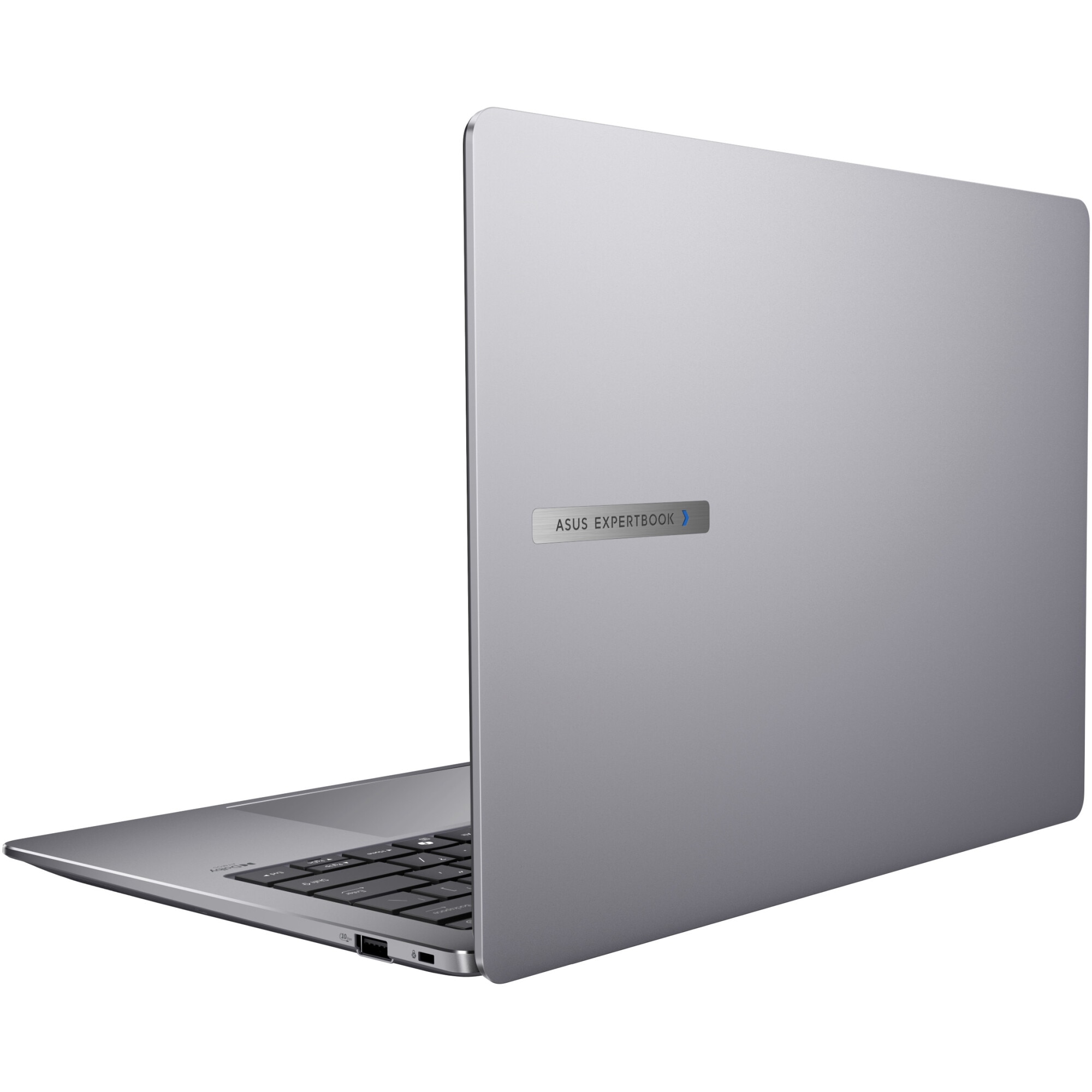 Laptop ASUS ExpertBook P5 P5405CSA cu procesor Intel® Core™ Ultra 7 258V pana la 4.8GHz, 14'', WQXGA, 144Hz, 32GB RAM LPDDR5X, 512GB SSD, Intel® Arc™ 140V GPU, No OS, Misty Grey