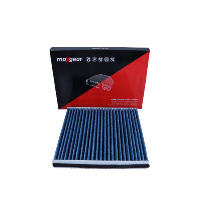 Maxgear utastérszűrő Renault Laguna 01-hez, szénezüst, standard méretek