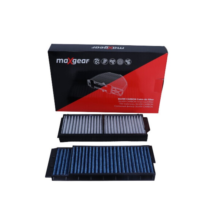 Maxgear kabinszűrő, 2db szett, ezüst, Mazda 3 02-/5 05-