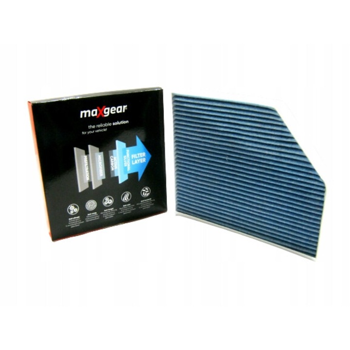Maxgear kabinszűrő VW A4/A5 07-/Q5 08-, szénezüst