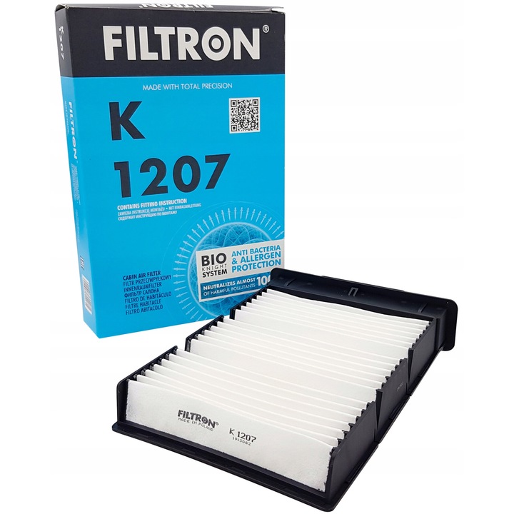 Filtron utastérszűrő, kompatibilis Citroen C1, Peugeot 107, Toyota Aygo, 150x44mm
