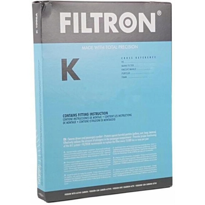 Fülkeszűrő Filtron, aktív szénnel, 255x251x30mm, Kia Stinger (CK)
