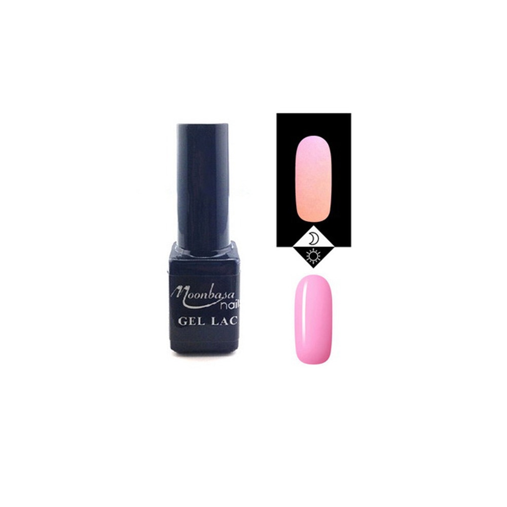 Oja semipermanenta fosforescenta MoonbasaNails, Numarul 629, Pink, 5ml