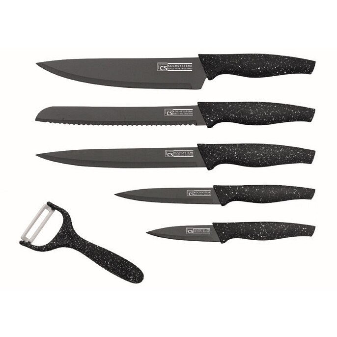 Set cutite CS Marburg, lama antiaderenta, 6 piese