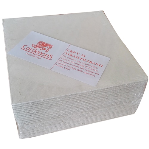 Set 25 placi filtrante 20x20 cm Cordenons CKP V24, 0.5 μm