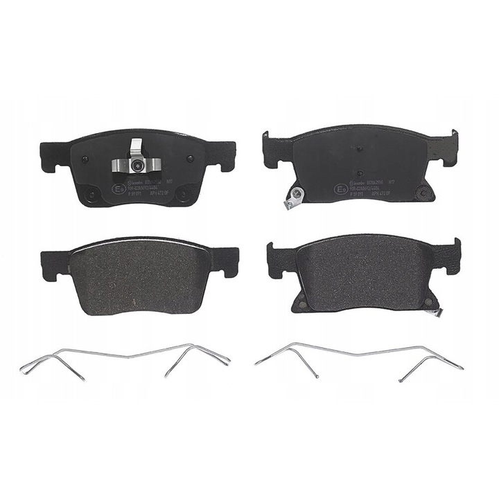 Brembo fékbetét készlet Chevrolet Cruze Hatchback (J405) 01/17, 155,2x62,3x19,5 mm, akusztikus kopásérzékelővel