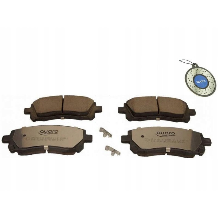 4db fékbetét készlet, Quaro, SUBARU FRONT IMPREZA 00 kompatibilis