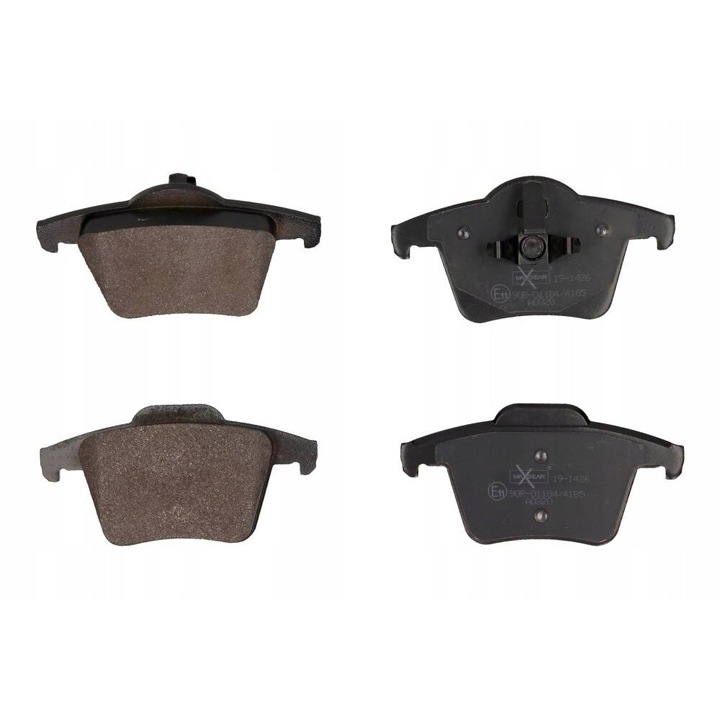 Fékbetét készlet Maxgear 19-1426, 123,4x61,9x17,7 mm, kopásérzékelő nélkül
