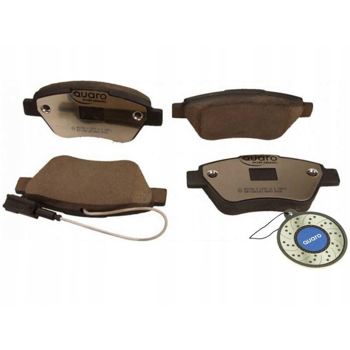 QUARO kerámia fékbetét készlet Fiat Stilo 1.2/1.6 16V-hoz, zajcsökkentés