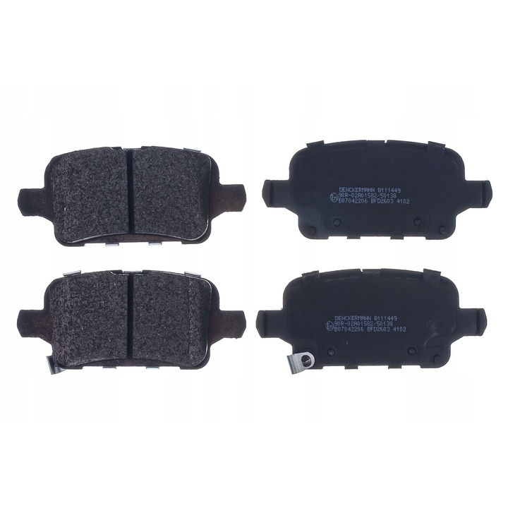 DENCKERMANN fékbetétek Opel Astra K 15, Insignia B 17, 13 0460 2615 2 kompatibilis