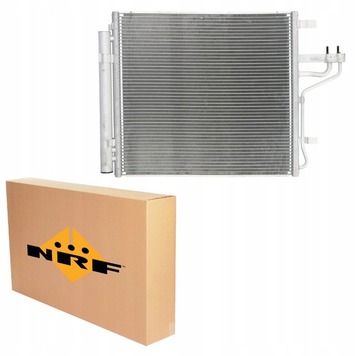 Klíma hűtő, NRF, 17x12,7mm, 432x398x12mm, Hyundai i10 III, Kia Picanto III/RIO 1.2 17-hez