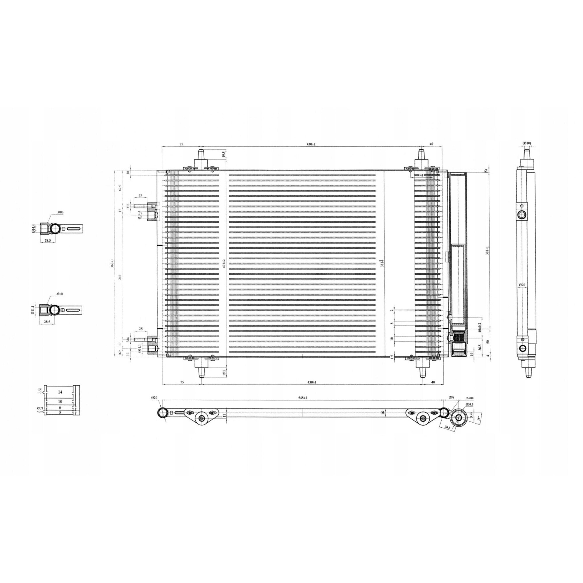 Radiator clima Hart pentru Citroen C4 1.6, 2004- - eMAG.ro