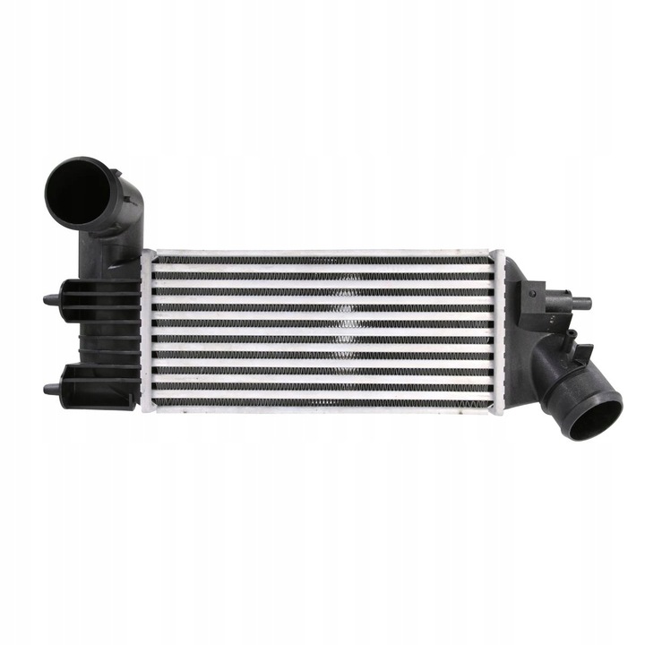 NRF intercooler hűtő, 300x145x85mm, alumínium, kompatibilis Citroen C5, Peugeot 406, 607