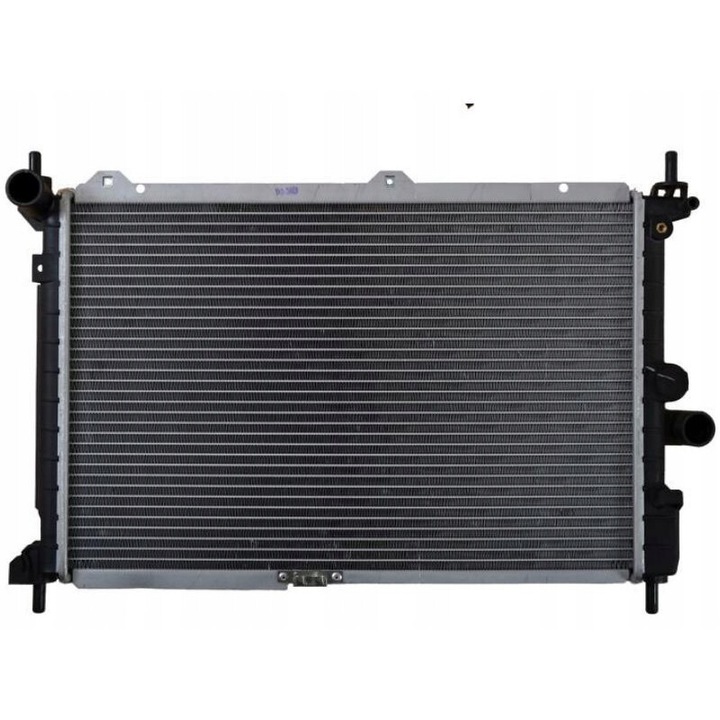 NRF hűtőradiátor, 530x346x42mm, Opel Astra F-hez, szerelőelemekkel szett