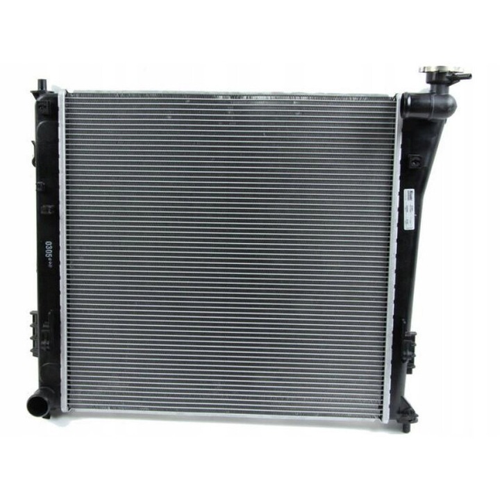 Воден радиатор NISSENS, алуминий/пластмаса, 487x468x26mm