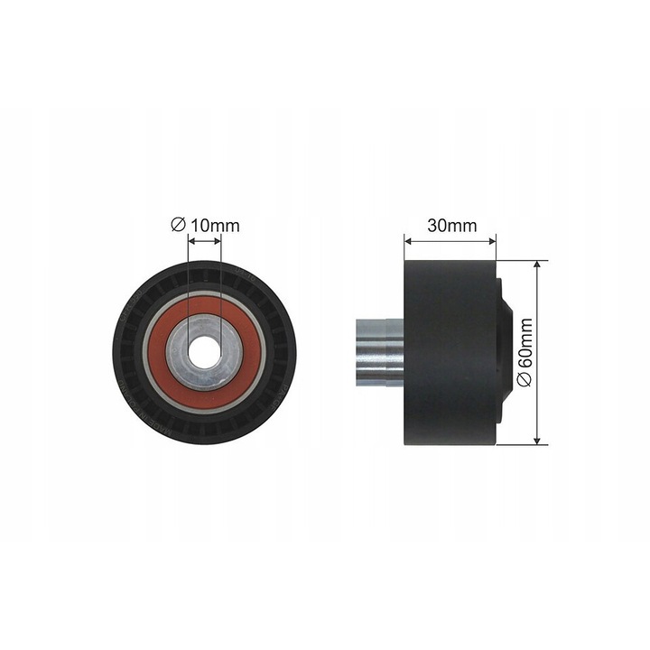 Feszítőgörgő NTY RNK-CT-024, 60mm, 30mm, CITROEN Berlingohoz, C1, C2, szett