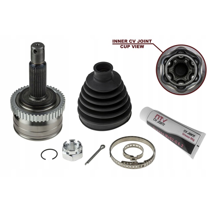 NTY karcsukló készlet KIA OPTIMA 1.7CRDI-hez, 158x95mm, 27x24mm, M22x1.5