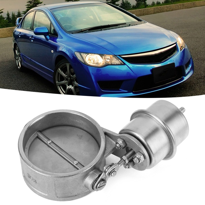 Jormftte kipufogó vezérlőszelep működtető, rozsdamentes acél, nyomás -2-5.5PSI, 3in/76mm külső átmérőjű csövekhez