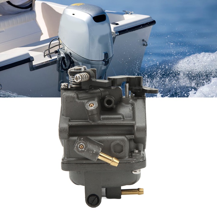 Карбуратор за извънбордов двигател Jormftte, резервен за BF5 BF50 5Hp 4-тактов, метален, водоустойчив, 16100-ZV1-A03