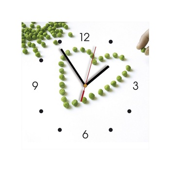 Ceas de perete din MDF - boabe de mazare - My Clock Ceas de perete din MDF - boabe de mazare - My Clock