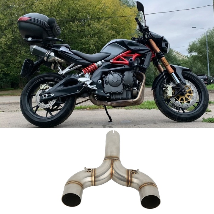 Közepes kettős kipufogó motorkerékpárhoz, Jormftte, rozsdamentes acél, rozsdaálló, elegáns kivitel