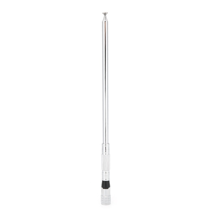 Антена за автомобил, Mmgoqqt, SMA Inox, 27cm-110cm, честота 118-136 Mhz, сребриста