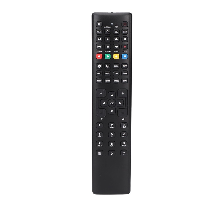 Telecomanda TV RC1208, compatibila cu televizoare MEDION, material ABS, 2xAAA, set