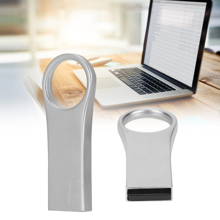 Jormftte 64 GB-os USB flash meghajtó, fém + ABS, USB 2.0, Windows és OS X kompatibilis