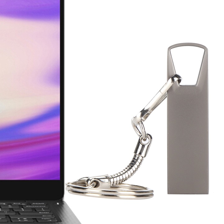 Jormftte 32 GB-os USB flash meghajtó, fém + ABS, USB 2.0, különféle eszközökkel kompatibilis