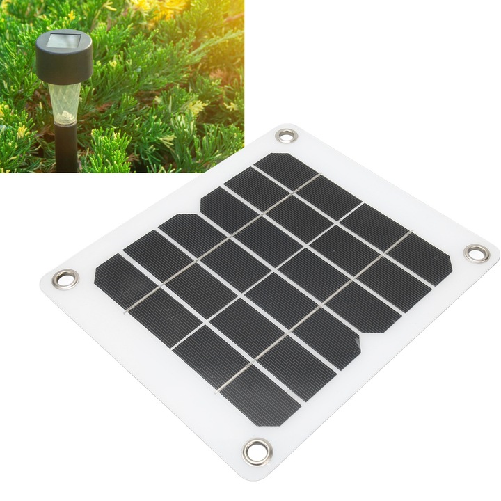 Слънчев панел 20W, монокристален, USB, компактен и преносим