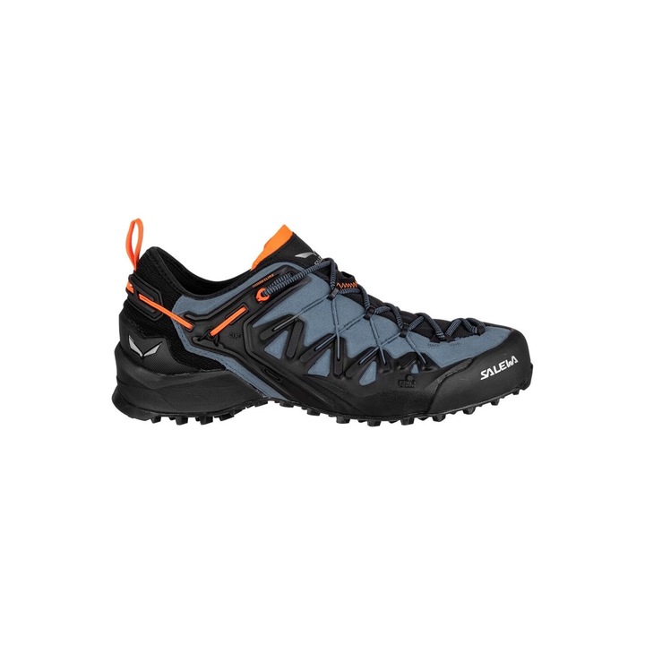Pantofi sport barbati Wildfire Edge, Salewa, Piele intoarsa/Sintetic, Albastru