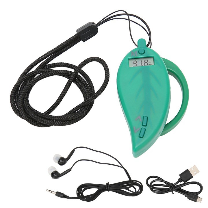 Jormftte hordozható rádió digitális kijelzővel, 8dB vételi érzékenységgel, 180mAh akkumulátorral, 50-108MHz