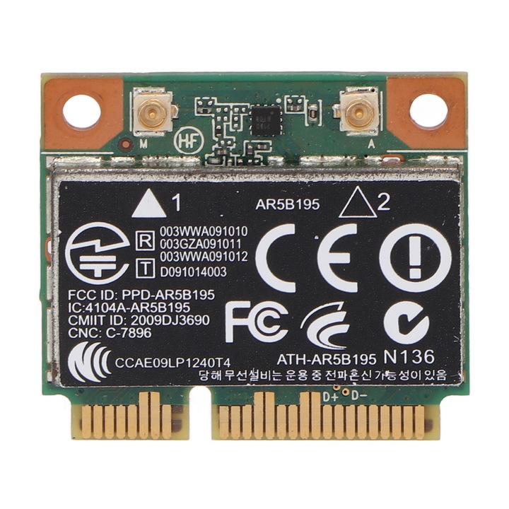Placa de retea WiFi 150Mbps Jormftte, Bluetooth 3.0, Mini PCIe