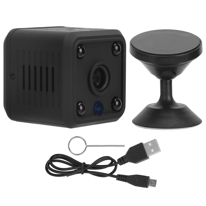 Camera de supraveghere wireless Jormftte, 1080P, cu viziune pe timp de noapte, IP65, alimentare cu baterie 2600mAh, interfon dual