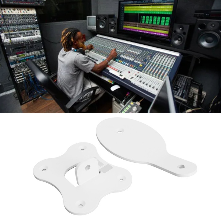 Jormftte vezeték nélküli hangszóró fali tartó, fém, 110x90mm, kompatibilis a DEVIALET Phantom II 98 dB 95 dB-vel