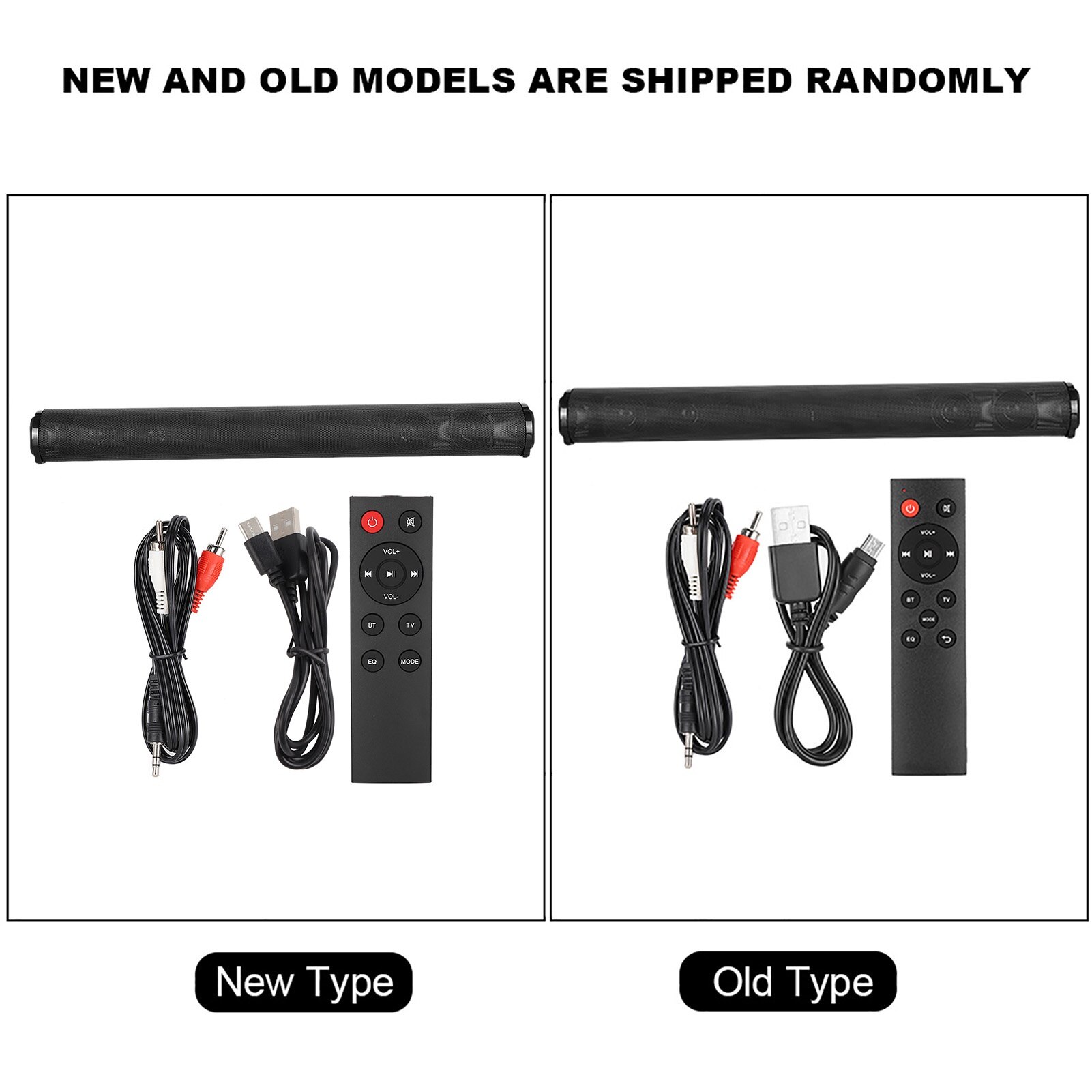 Difuzor portabil Bluetooth 5.0 Bara de sunet TV Bara de sunet stereo 3D Home Theater cu telecomanda