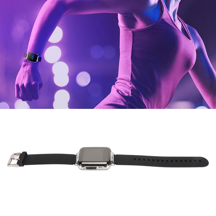 Bratara inteligenta Jormftte, Ritm cardiac, Negru