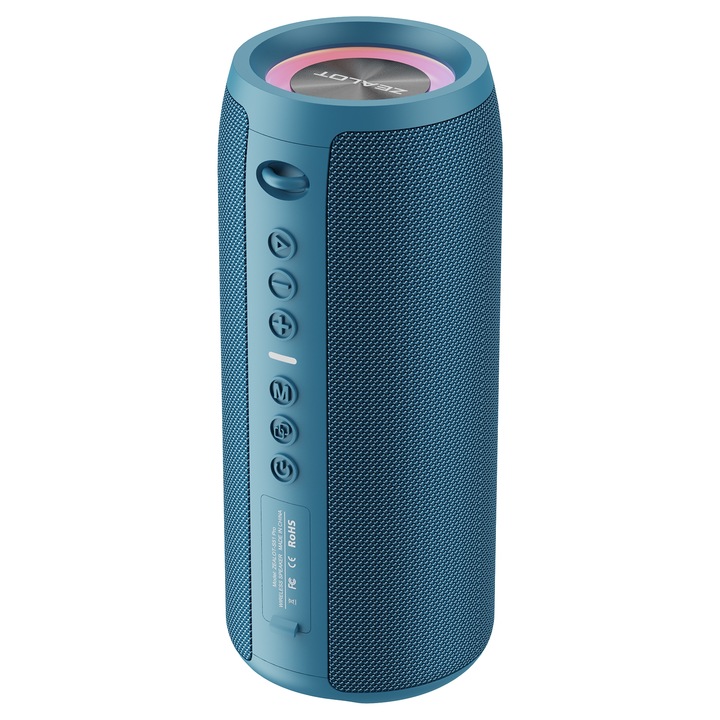 Boxa portabila WK Beluga D17, Bluetooth 5.0, Autonomie 10 ore, IPX6, Negru