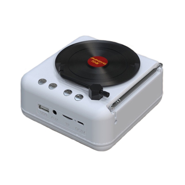 Boxa portabila A+ DW09, Calitate sunet HD, USB, Bluetooth 5.0, Autonomie lunga, Roz