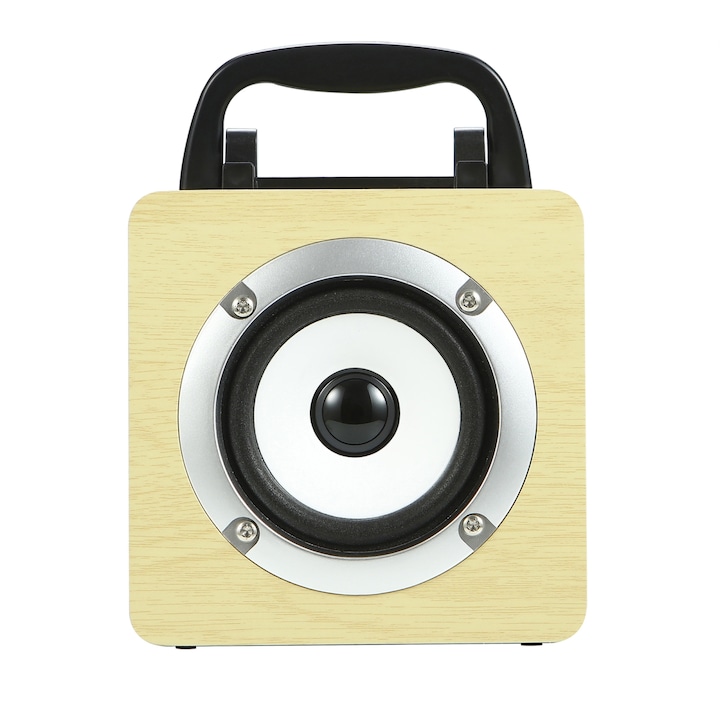 Boxa portabila Bluetooth, DW13 HIFI Mini Retro, Wireless, Portabile, Sunet stereo, Albastru violet