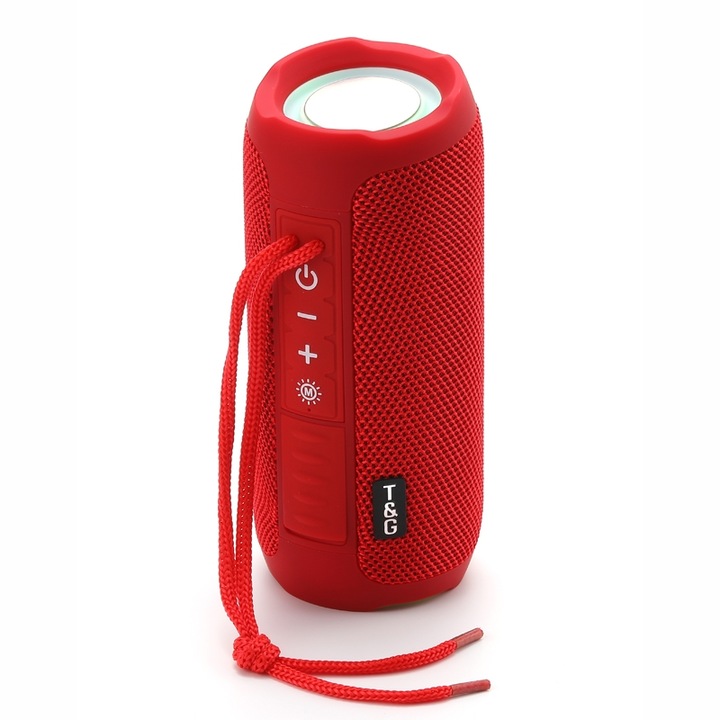 Boxa portabila Bluetooth, rezistenta la apa, sunet stereo 10W, Bluetooth 50, albastru deschis